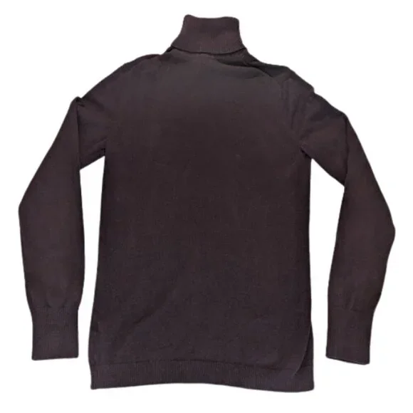 GAP Ribbed Cotton-Blend Turtleneck Sweater Women’s Size S – Eggplant Purple - Picture 6 of 11